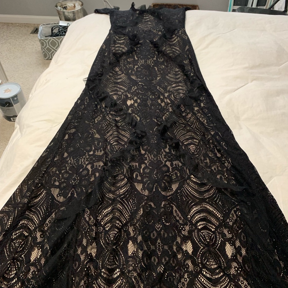 Revised picture black lace dress